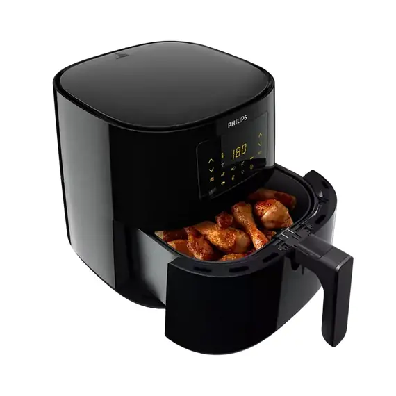 Friteuză cu aer cald Philips HD9280/90, Black, 3 image