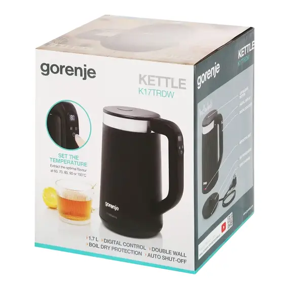 Fierbător electric Gorenje K17TRDW, Black, 8 image