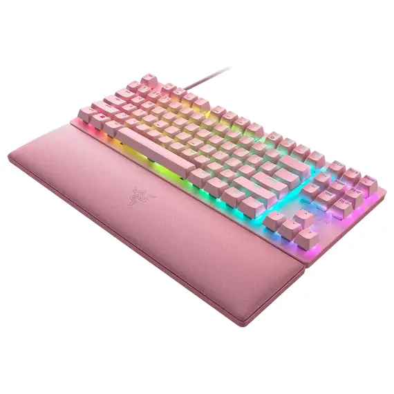 Tastatură Gaming Razer Huntsman V2 TKL, Cu fir, Pink, 2 image
