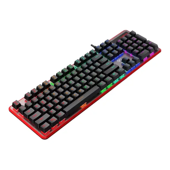 Tastatură Gaming Havit KB870L, Cu fir, Black, 5 image