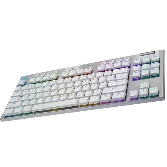 Tastatură Gaming Logitech G915 TKL, Fără fir, White, 4 image