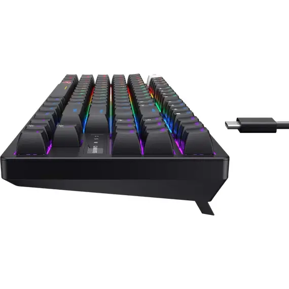 Tastatură Gaming Havit KB892L, Cu fir, Black, 6 image