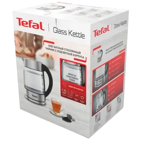 Fierbător electric Tefal KI772D38, Silver, 3 image
