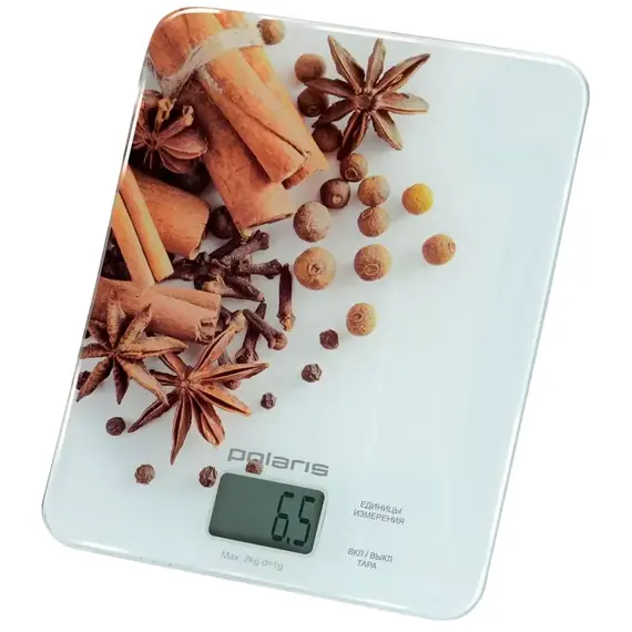 Cântar electronic de bucătărie Polaris PKS0832DG, Multicolor, 2 image