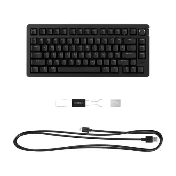 Tastatură Gaming HyperX Alloy Rise 75, Cu fir, Black, 3 image