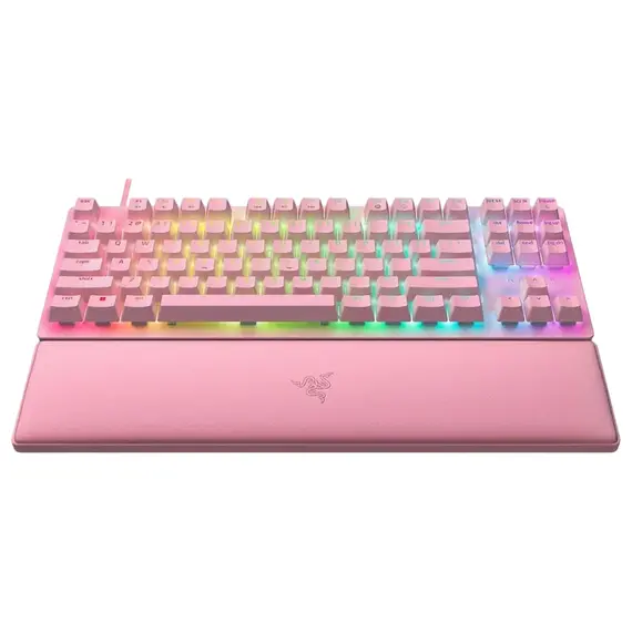 Tastatură Gaming Razer Huntsman V2 TKL, Cu fir, Pink, 3 image