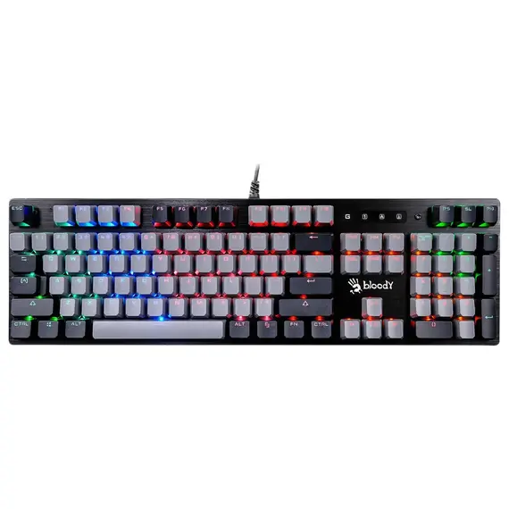 Tastatură Gaming Bloody B828N, Cu fir, Grey/Black