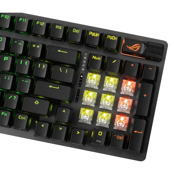 Tastatură Gaming ASUS ROG Strix Scope II 96, Cu fir / Fără fir, Black, 9 image