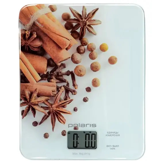 Cântar electronic de bucătărie Polaris PKS0832DG, Multicolor