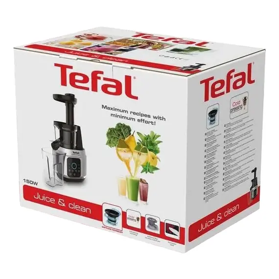 Storcător de fructe și legume Tefal ZC420E38, Black Silver, 2 image