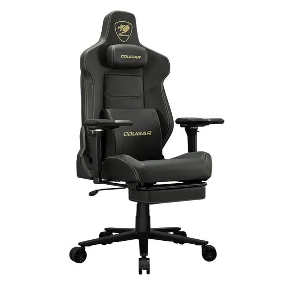 Scaun Gaming Cougar Armor EVO M, PU Piele, Black/Gold, 6 image