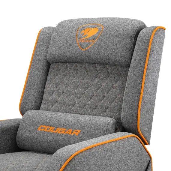 Scaun Gaming Cougar Ranger One Gray, Textil, Grey/Orange, 10 image