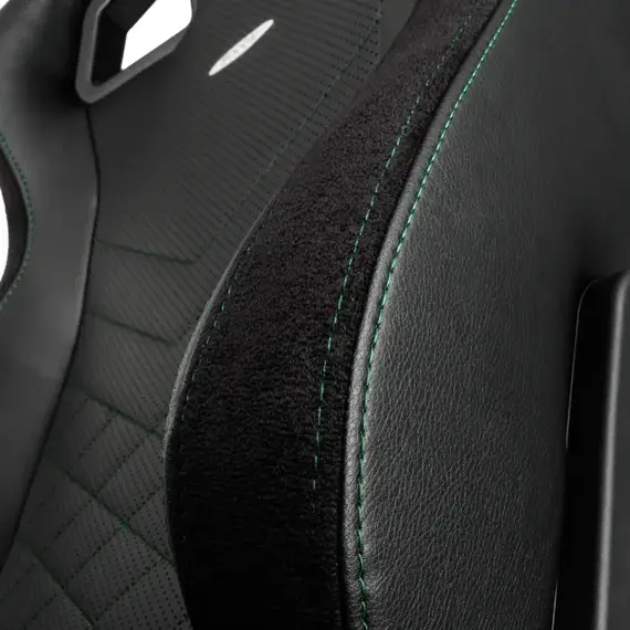 Scaun Gaming Noblechairs Epic, PU Piele, Black/Green, 2 image