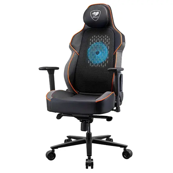 Scaun Gaming Cougar NxSys AERO, PU Piele, Black/Orange, 11 image
