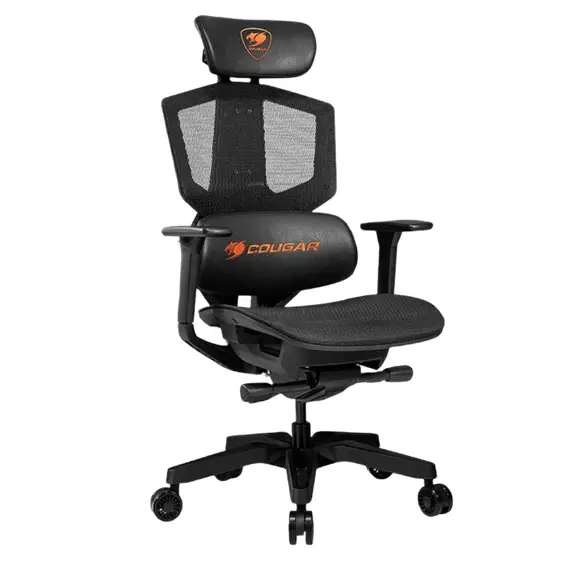 Scaun Gaming Cougar Argo One, Plasă elastomerică respirabilă, Orange, 4 image