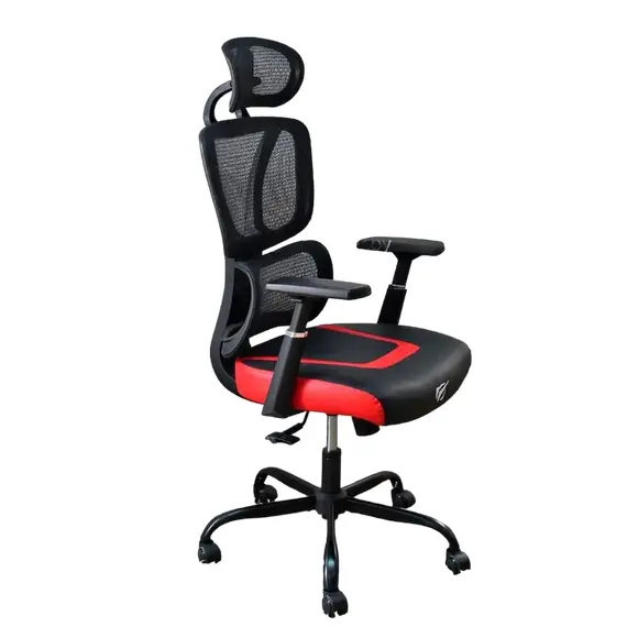 Scaun Gaming Havit GC919, PVC Piele, Black/Red , 5 image