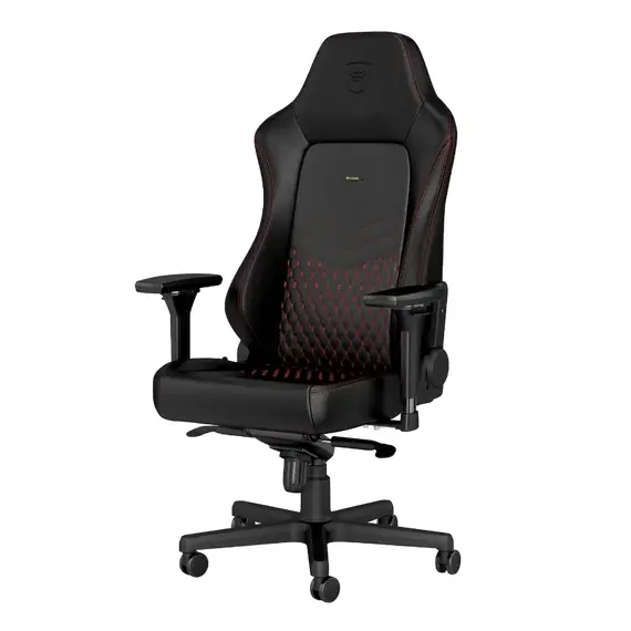 Scaun Gaming Noblechairs Hero, Piele naturală, Black/Red, 13 image