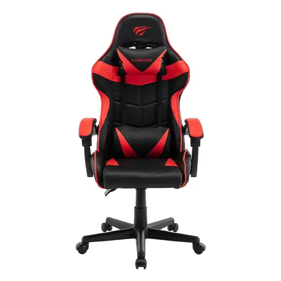 Scaun Gaming Havit GC933, PVC Piele, Black Red