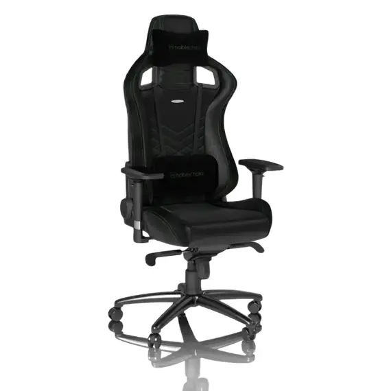 Scaun Gaming Noblechairs Epic, PU Piele, Black/Green
