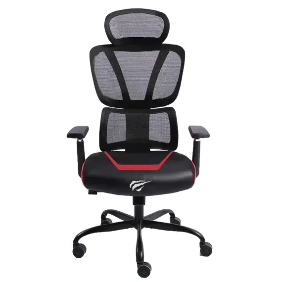 Scaun Gaming Havit GC919, PVC Piele, Black/Red 