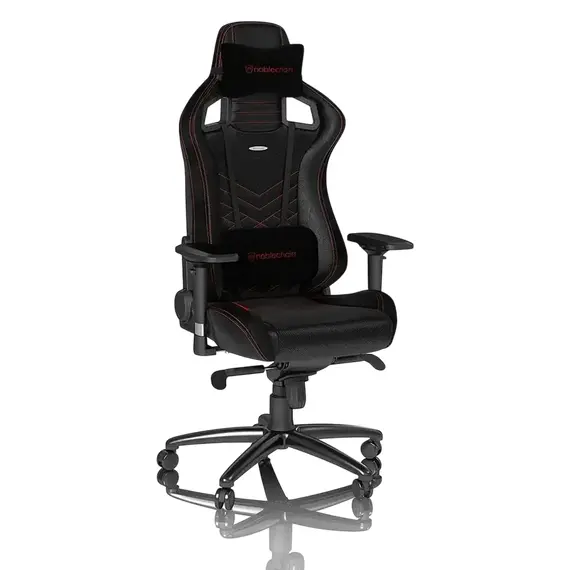 Scaun Gaming Noblechairs Epic, PU Piele, Black/Red, 5 image