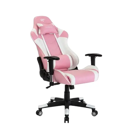 Scaun Gaming Havit GC932, PVC Piele, Pink, 5 image