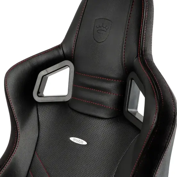 Scaun Gaming Noblechairs Epic, PU Piele, Black/Red, 2 image