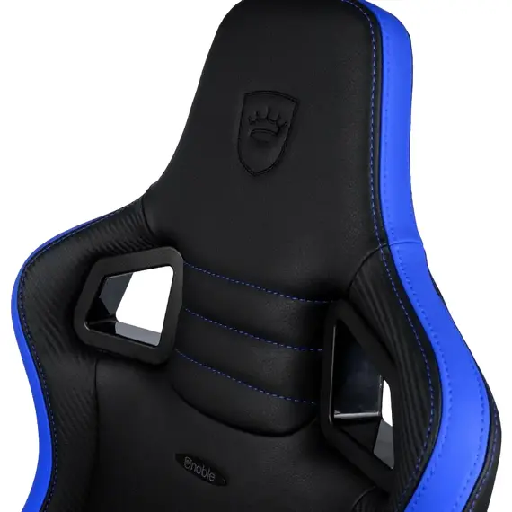 Scaun Gaming Noblechairs Epic, PU Piele, Black/Blue, 3 image