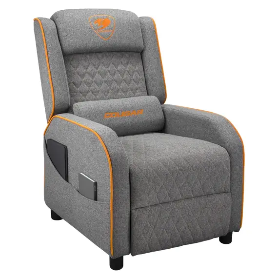 Scaun Gaming Cougar Ranger One Gray, Textil, Grey/Orange, 7 image