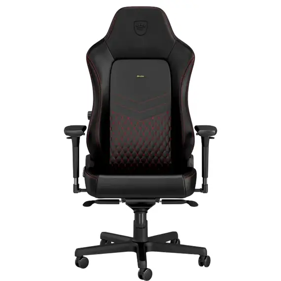 Scaun Gaming Noblechairs Hero, Piele naturală, Black/Red