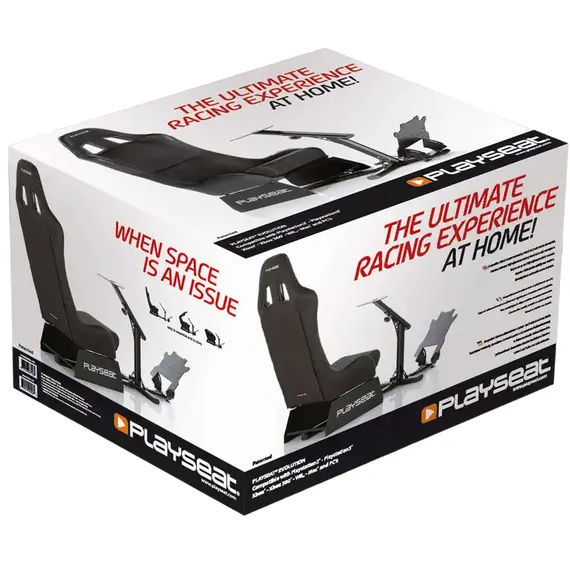 Scaun Gaming Playseat Evolution, Piele de căprioară, Black, 6 image