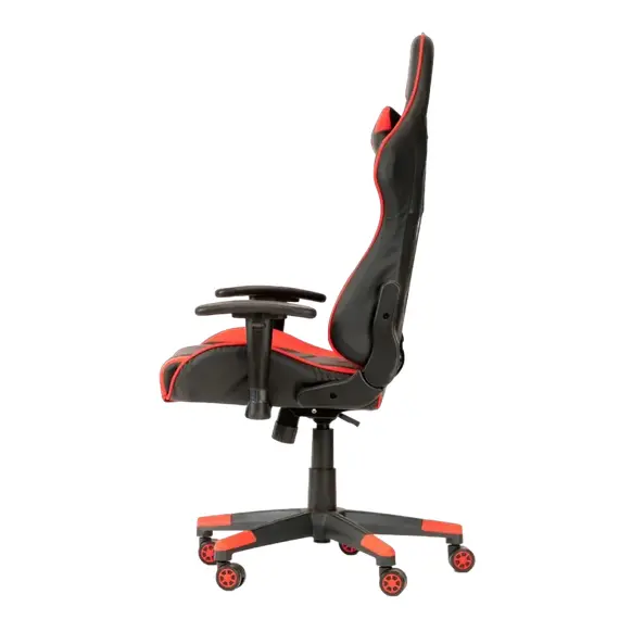 Scaun Gaming Havit GC932, PVC Piele, Black/Red, 3 image