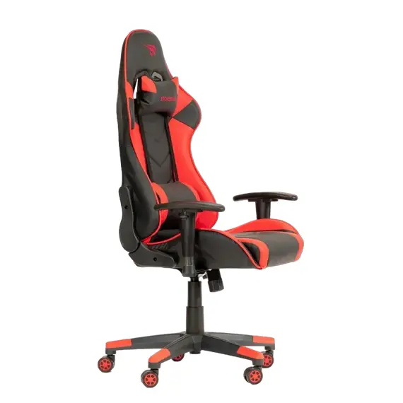 Scaun Gaming Havit GC932, PVC Piele, Black/Red, 2 image