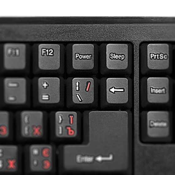 Tastatură SVEN Standard 303 Power, USB+PS/2, Black, 5 image