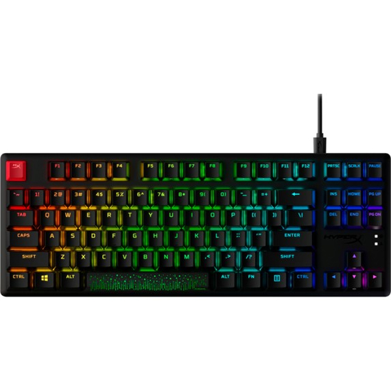 Tastatură HYPERX Alloy Origins Core PBT, HyperX Aqua - Tactile key switch, Black, 5 image