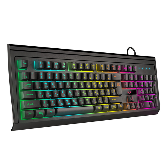 Tastatură Gaming programabila SVEN KB-G8400, USB, RGB backlight, Black, 3 image