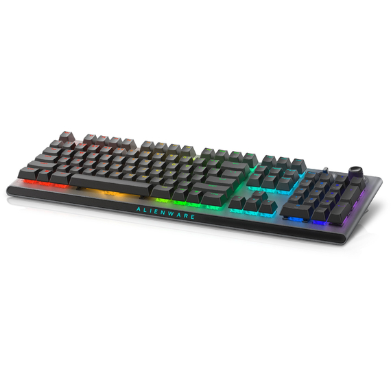 Tastatură Gaming Wireless tri-mode Dell Alienware AW920K, CHERRY MX Red/ Dark Side of the Moon, 4 image