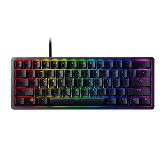 Tastatură Gaming Razer Optical Huntsman Mini 60% Clicky Purple Switch US Layout Mercury Edition