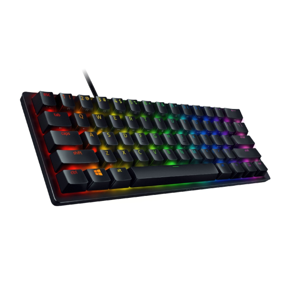 Tastatură Gaming Razer Optical Huntsman Mini 60% Clicky Purple Switch US Layout Mercury Edition, 4 image