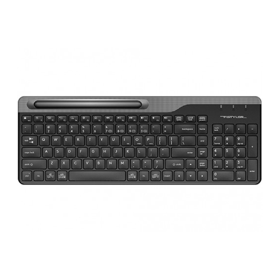 Tastatură Wireless A4Tech FBK25, Multimedia, Smartphone Cradle, up to 4 Devices, BT/2.4Ghz, Black