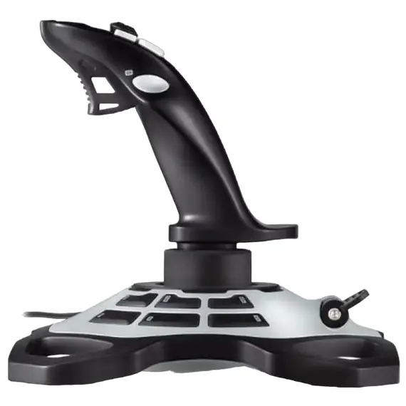 Joystick pentru jocuri Logitech Extreme 3D Pro, Silver, 6 image