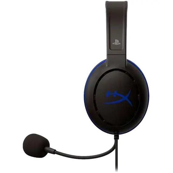 Căști gaming HyperX Cloud Chat PS4, Cu fir, Black/Blue, 6 image