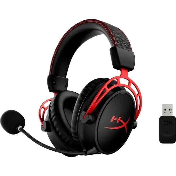 Căști gaming HyperX Cloud Alpha Wireless, Fără fir, Black/Red, 7 image