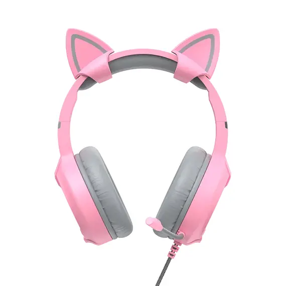 Căști gaming Havit H2233d, Cu fir, Pink, 8 image