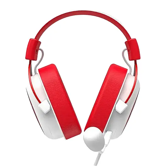 Căști gaming Havit H2002d, Cu fir, White/Red, 2 image