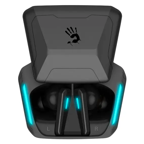 Căști gaming Bloody M70, Fără fir, Black/Blue, 2 image