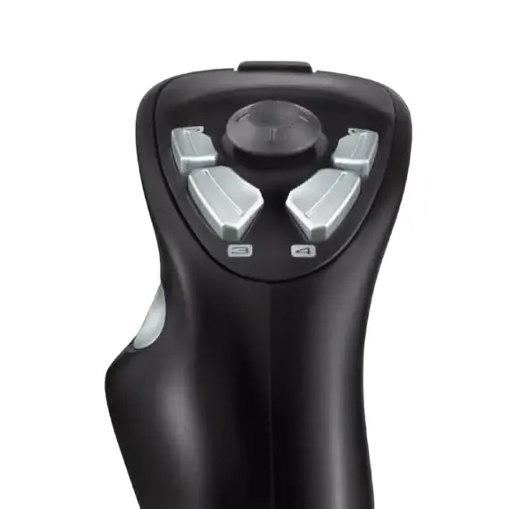 Joystick pentru jocuri Logitech Extreme 3D Pro, Silver, 2 image