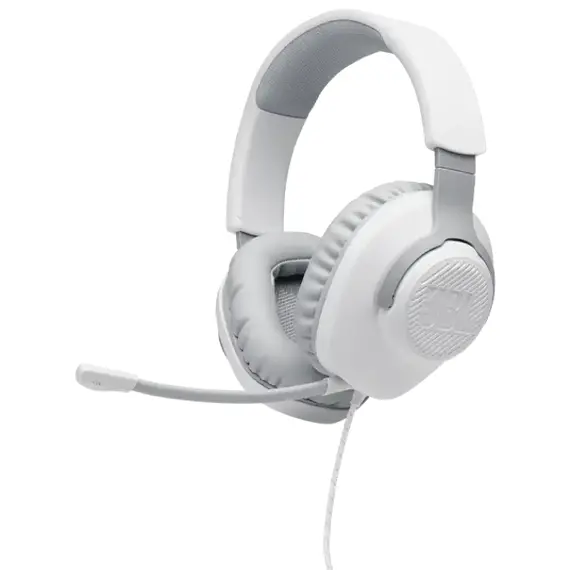 Căști gaming JBL Quantum 100, Cu fir, White, 9 image