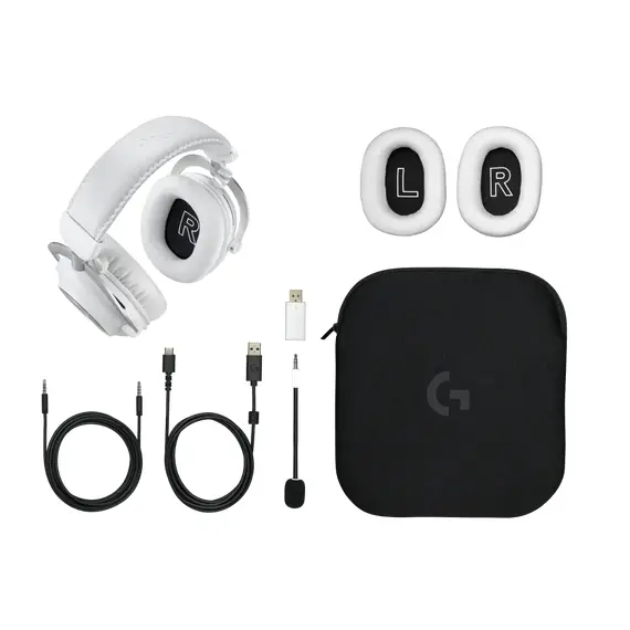 Căști gaming Logitech  G Pro X 2, Fără fir, White, 3 image