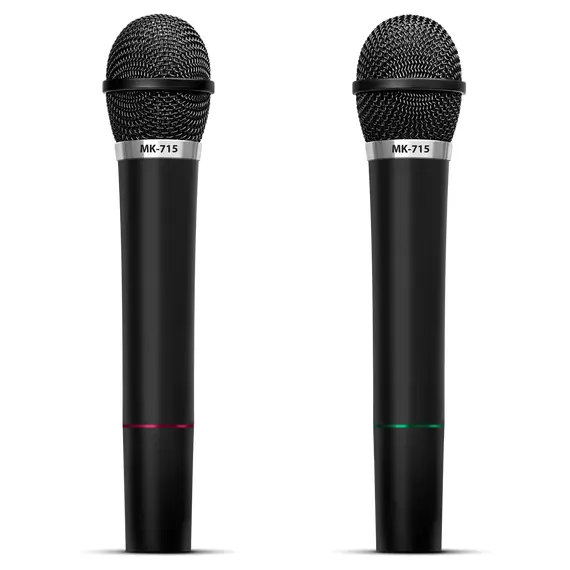 Karaoke Microphone  SVEN "MK-715", Wireless 80.0Hz - 12.0 MHz, Microphone - 2 pcs- https://www.sven.fi/ru/catalog/microphones/mk-715.htm, 2 image